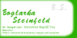boglarka steinfeld business card